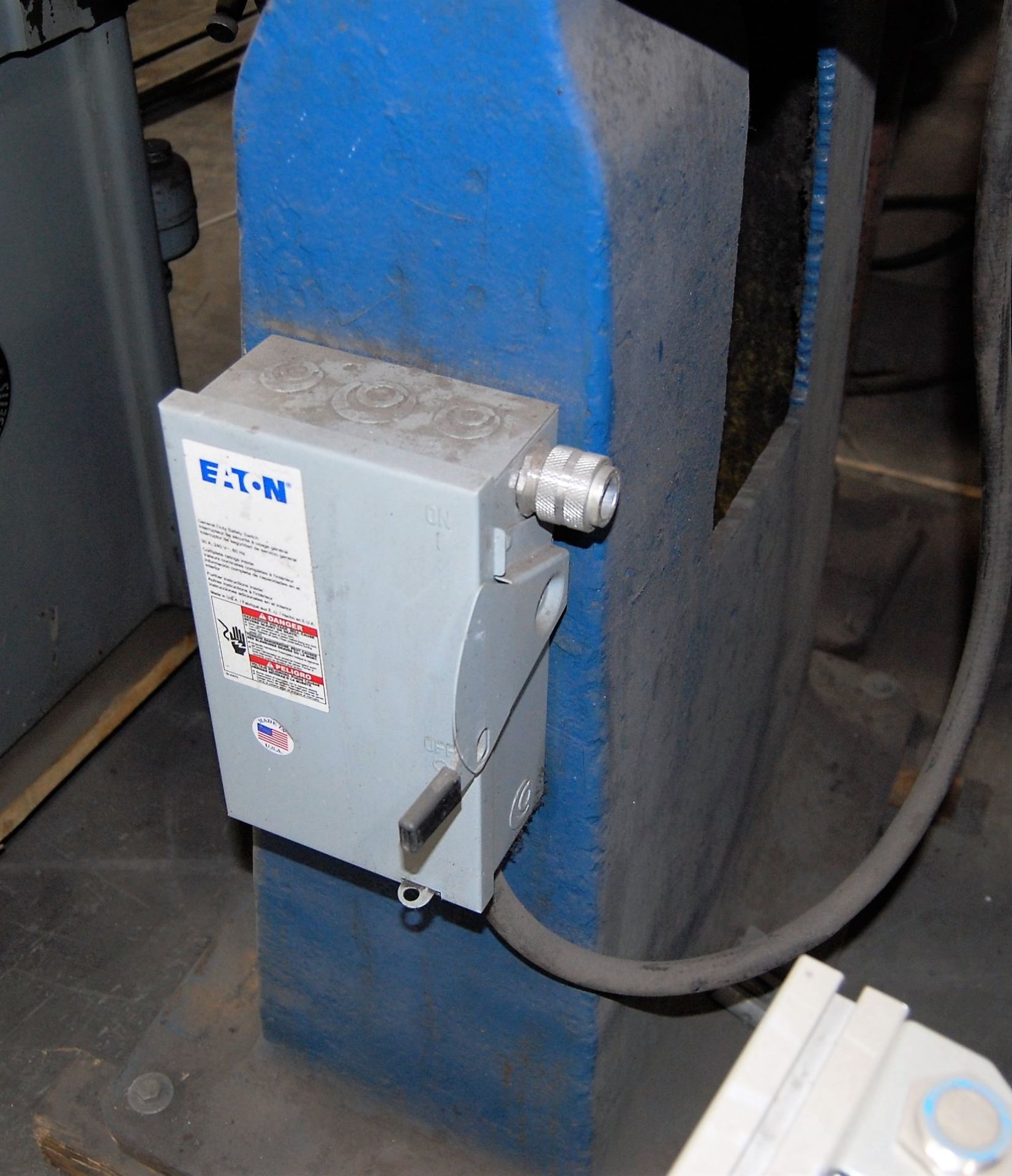 10" DOUBLE END PEDESTAL GRINDER, WITH PUSH BUTTON START, S/N: N/A [LOCATED IN MELVILLE, NY] - Image 4 of 4