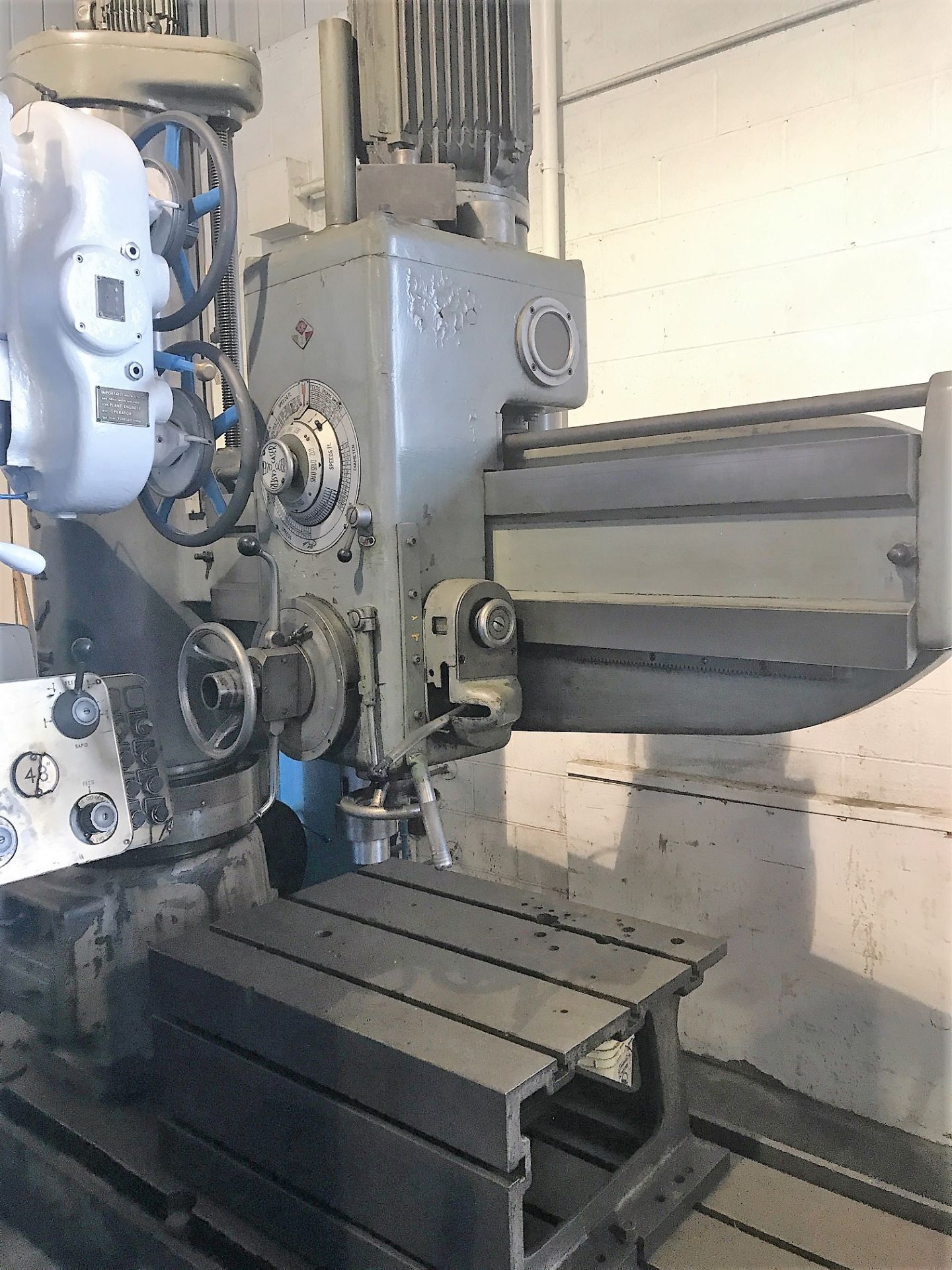 5’X19” CASER RADIAL DRILL, BOX TABLE - MADE IN ITALY - Image 2 of 6
