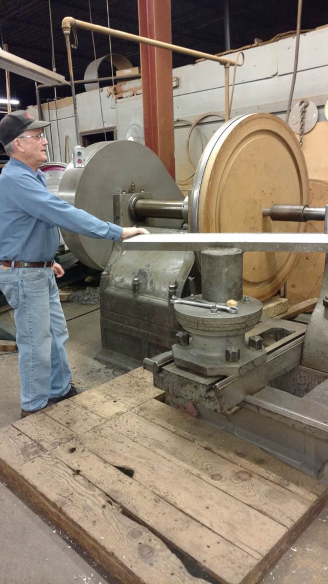 NEW HAVEN MFG. COMPANY BUILDERS SPINNING LATHE