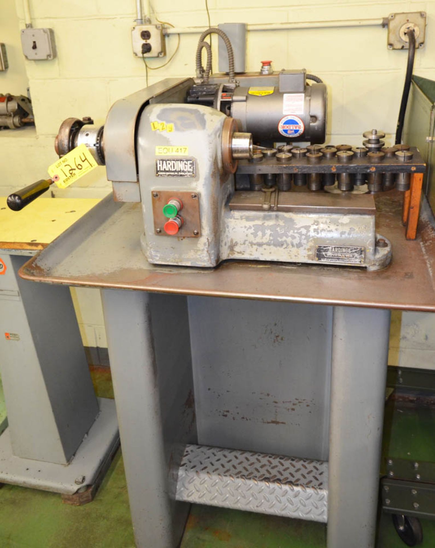 HARDINGE SPEED LATHE, WITH COLLET CLOSER, ASSORTED 5C COLLETS - Image 2 of 2
