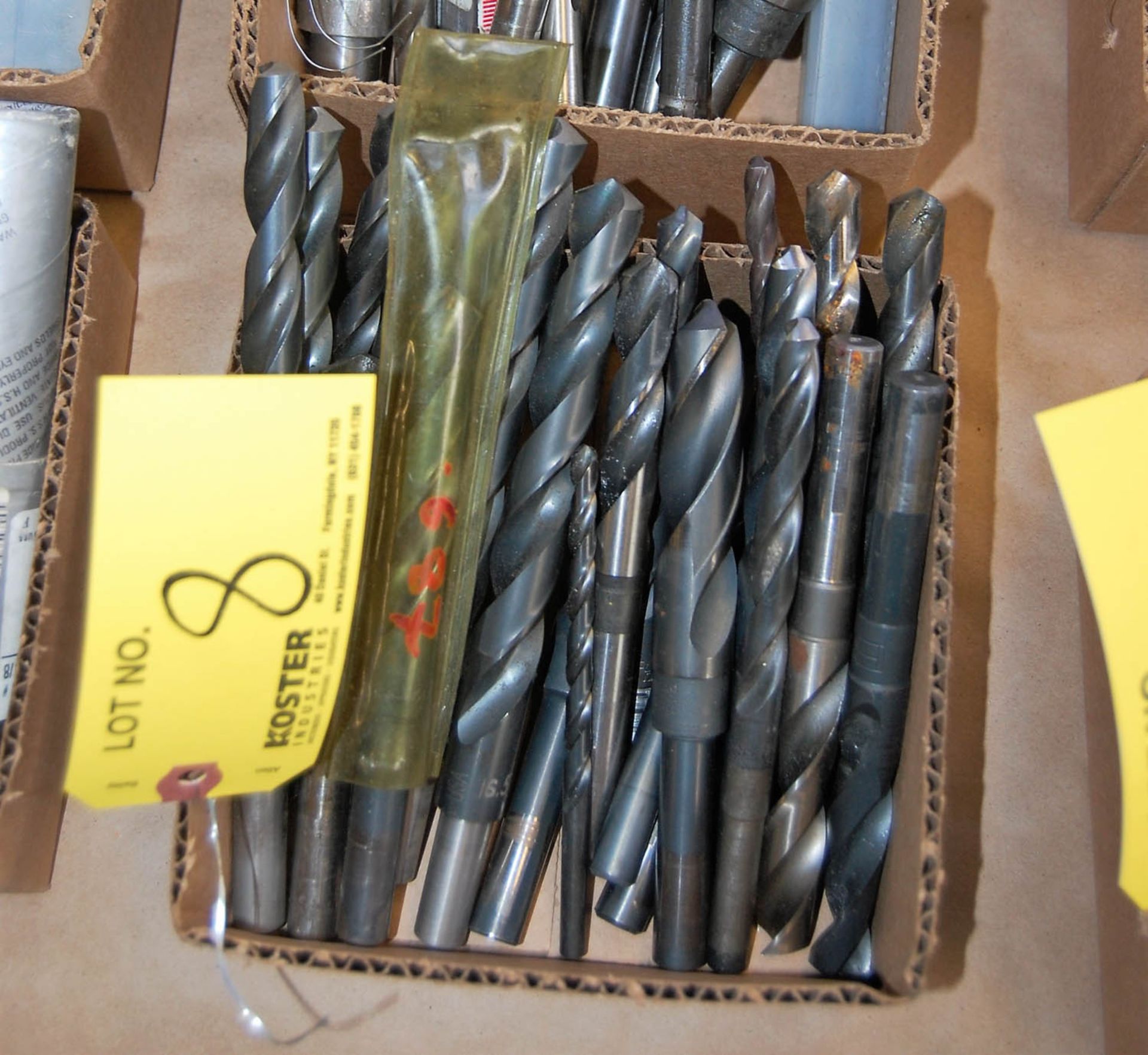 LOT OF ASSORTED HIGH SPEED DRILL BITS