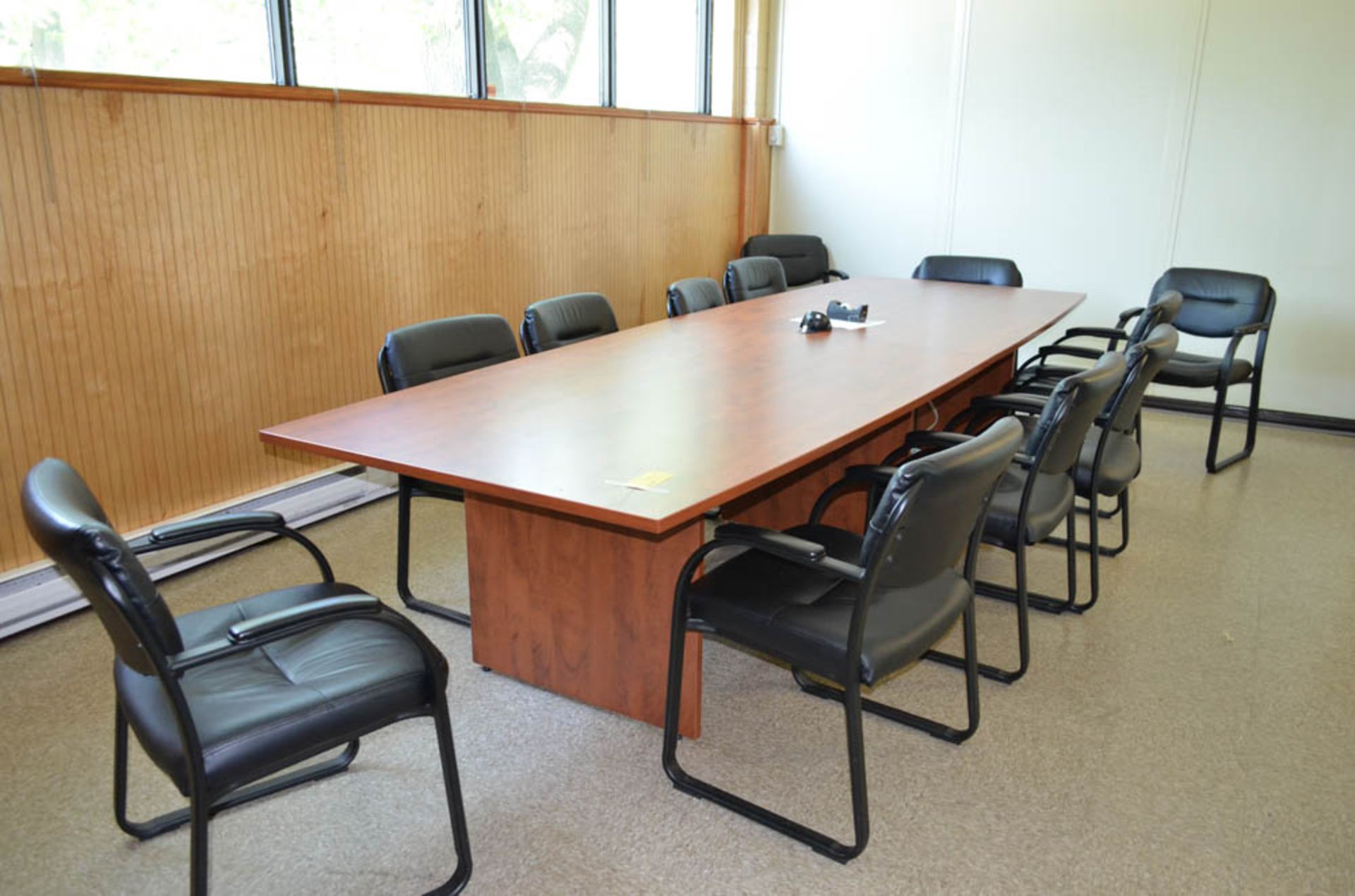 12' CONFERENCE TABLE WITH [12] CHAIRS