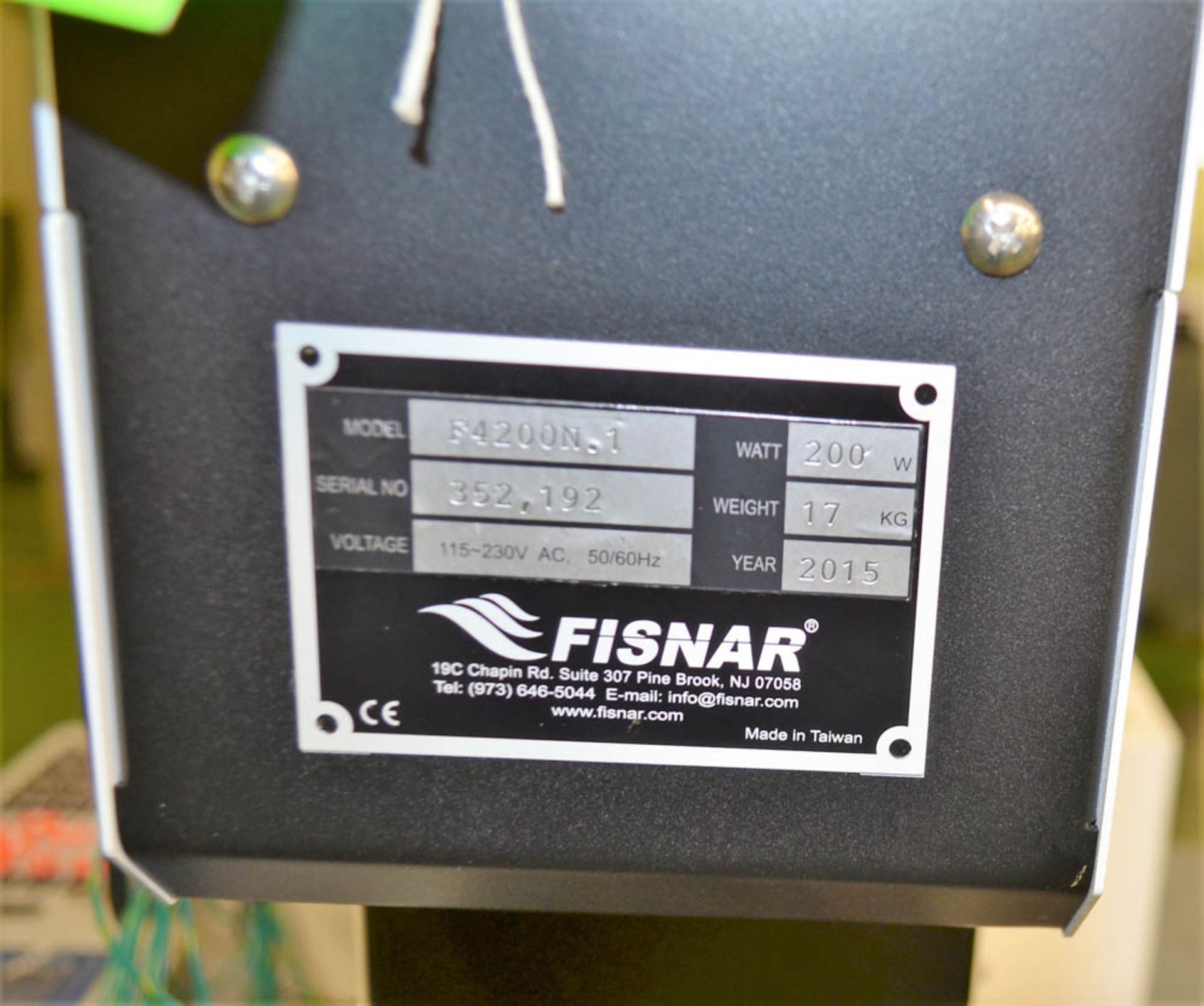 FISNAR MDL. F4200N AUTOMATIC SOLDER DISPENSING UNIT, WITH FISNAR CONTROLLER, PENDANT CONTROLS - Image 3 of 3