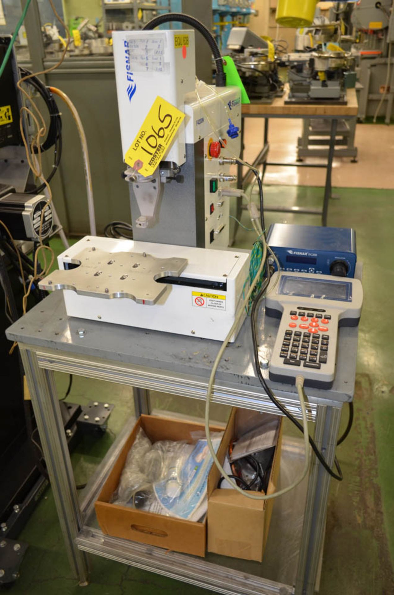 FISNAR MDL. F4200N AUTOMATIC SOLDER DISPENSING UNIT, WITH FISNAR CONTROLLER, PENDANT CONTROLS