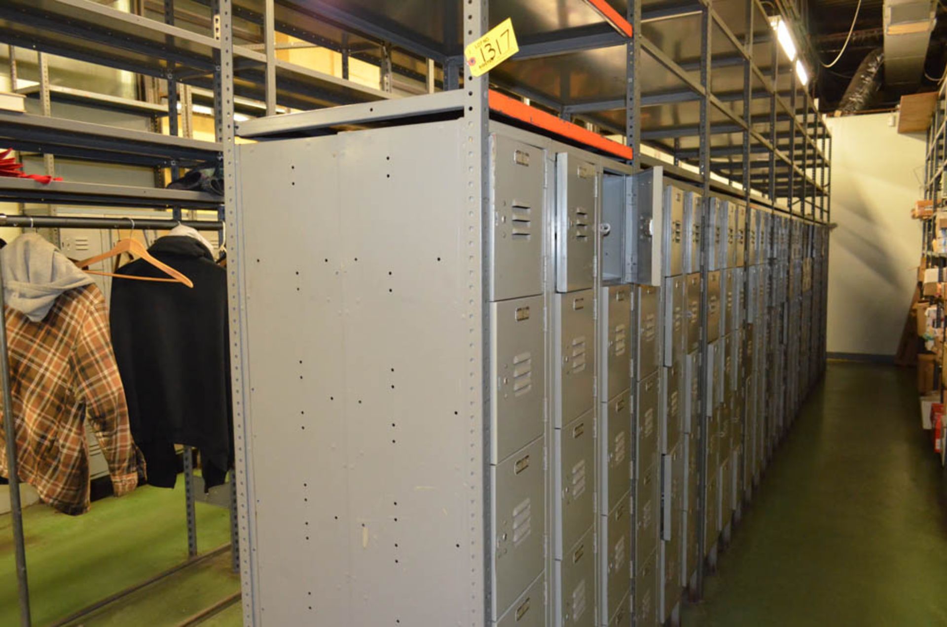 LOT OF ASSORTED LOCKERS & SHELVING (NO CONTENTS) - Image 2 of 3