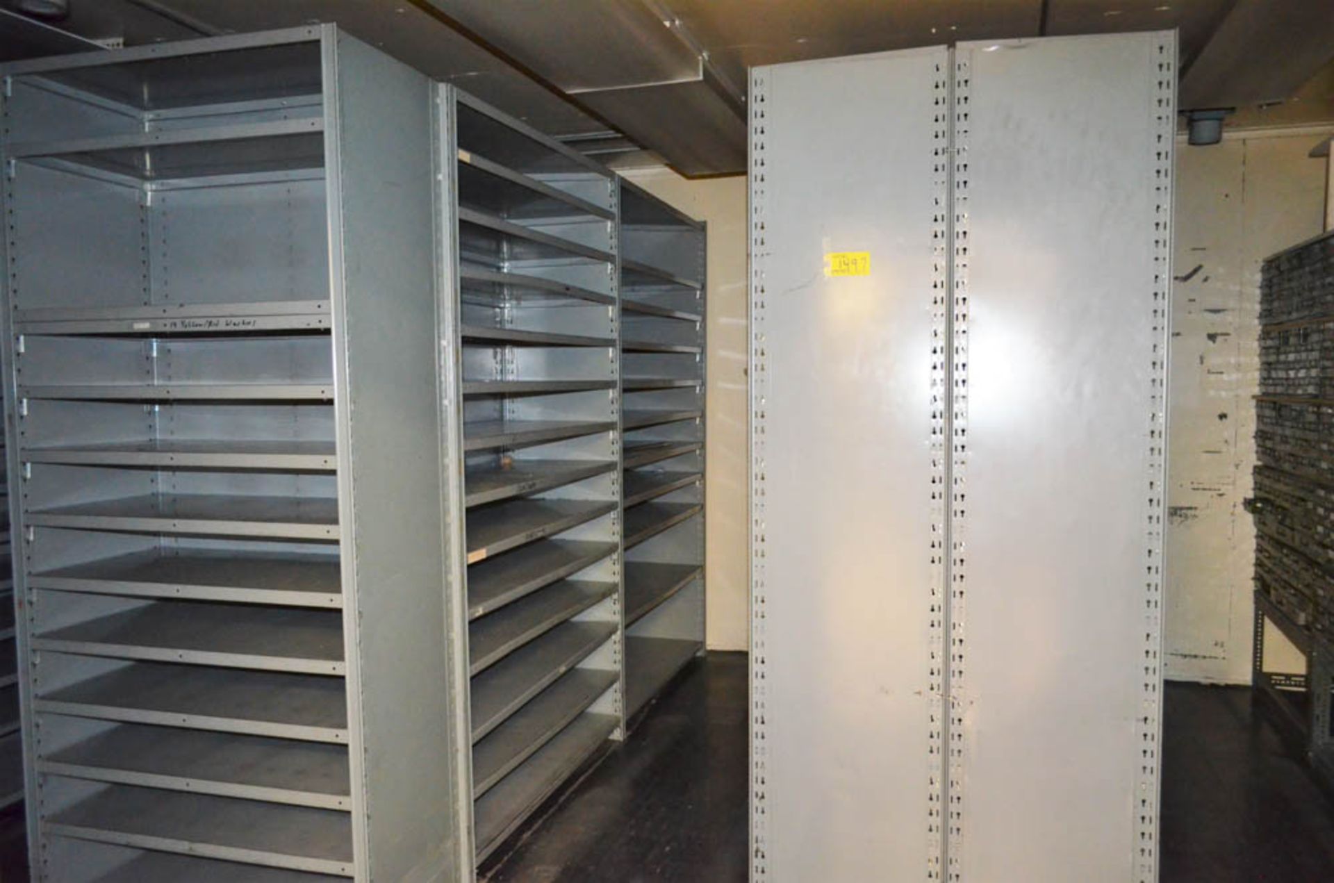 LOT OF SHELVING IN VAULT