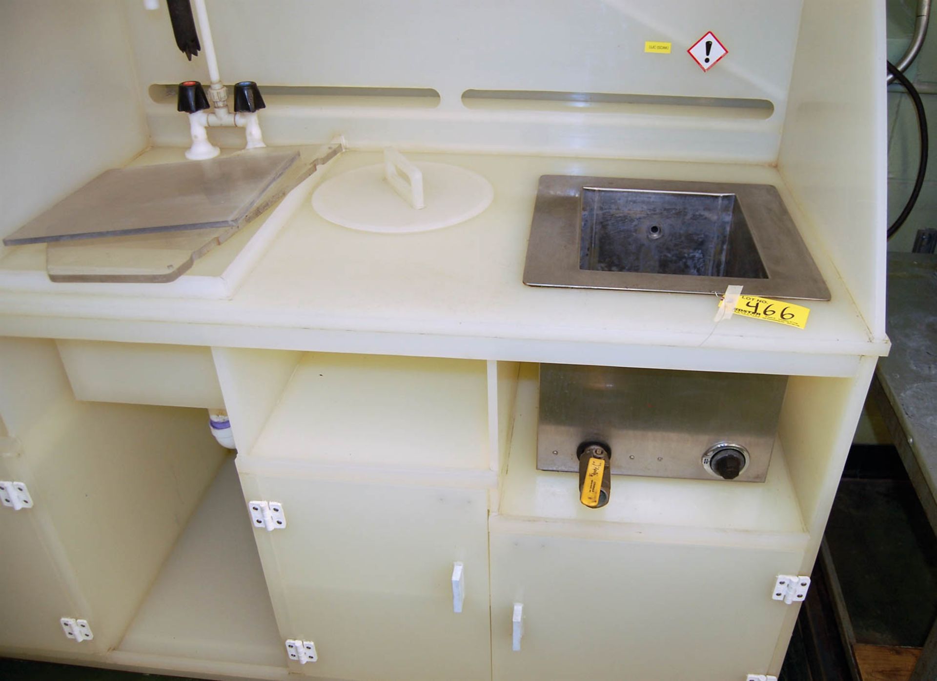 CLEANING & PLATING STATION, WITH BRANSON ULTRASONIC CLEANER, HOFFMAN MDL. JEL11 STEAMER, S/N: 26881 - Image 4 of 4