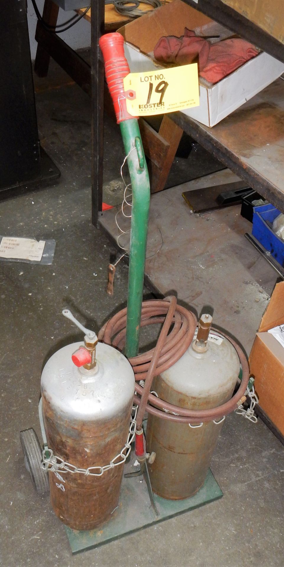 OXY ACETYLENE TORCH CART (NO TANKS)