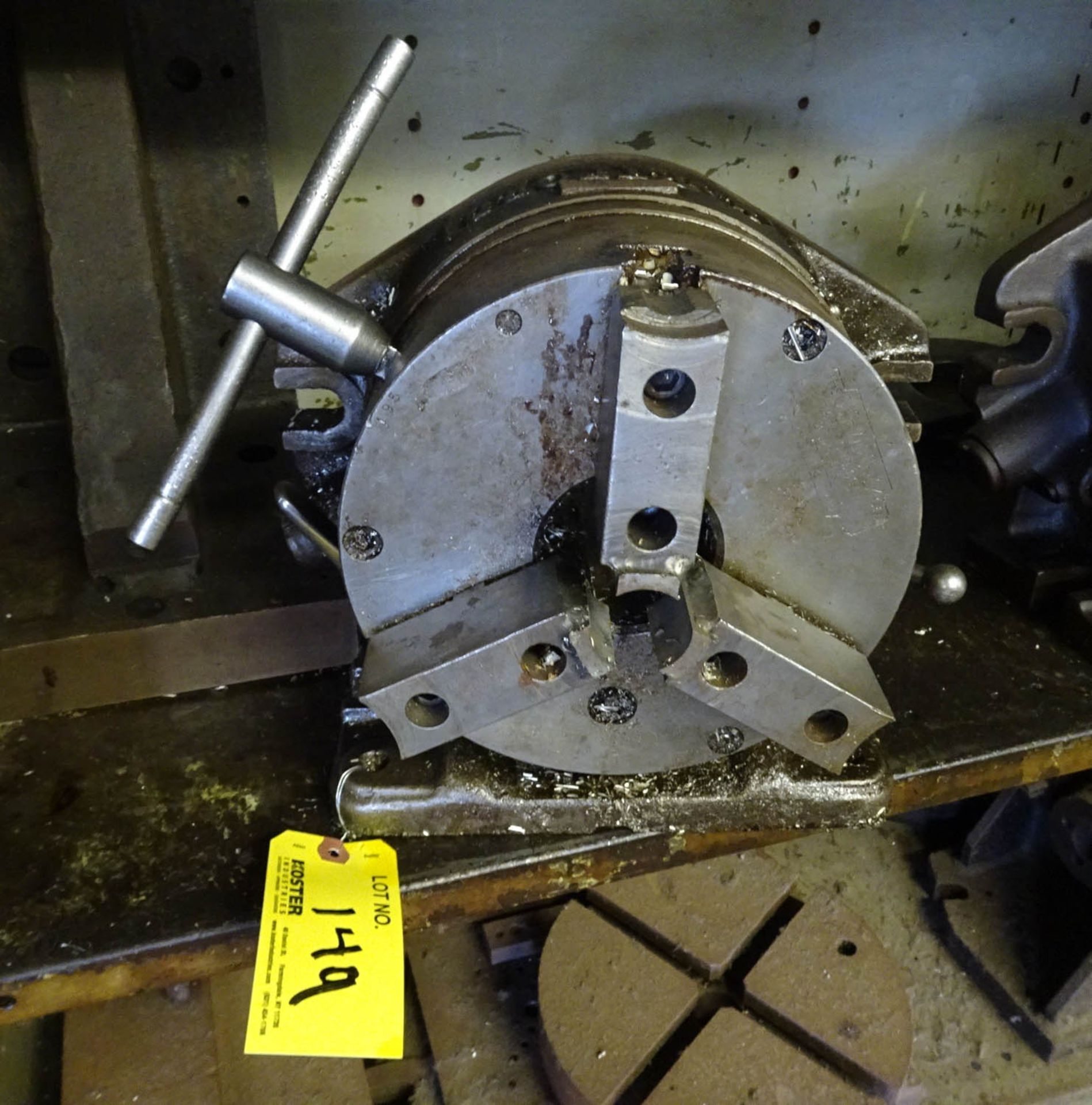 HARTFORD 8" 3-JAW CHUCK ROTARY INDEXING HEAD\SUPER SPACER