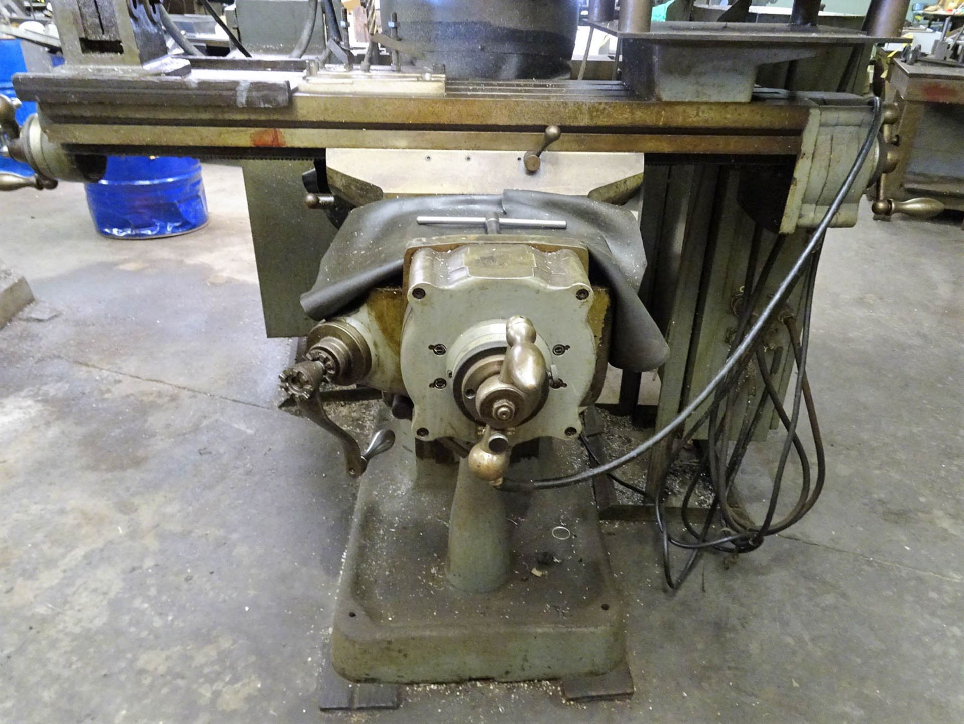 BRIDGEPORT 1HP DUAL HEAD LINE-A-MILL OPTICAL LINE TRACER MILL, WITH 9" X 42" POWER FEED TABLE, 80- - Image 3 of 5