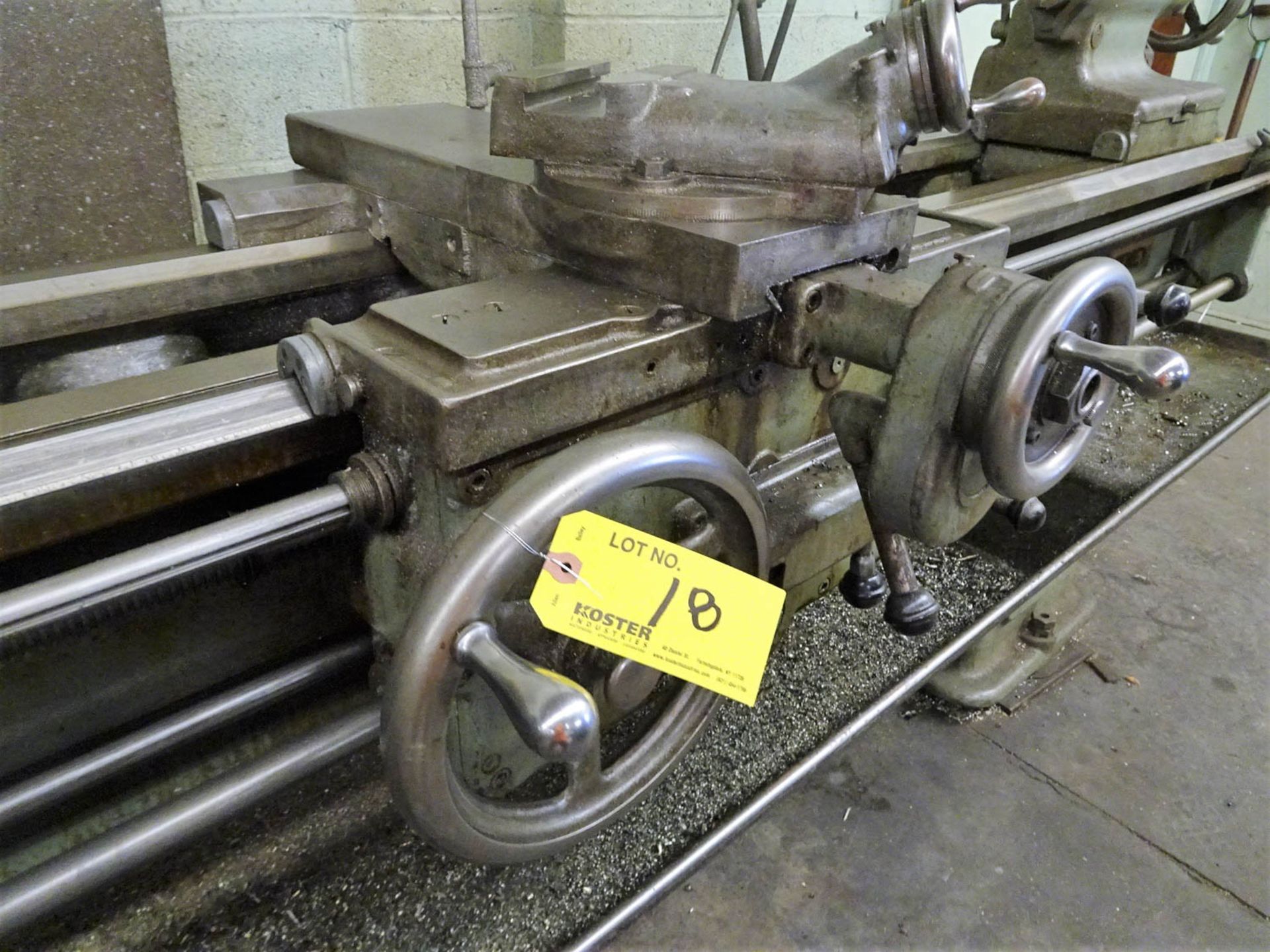 19" X 78" PRATT & WHITNEY MDL. 16"C LATHE, WITH 10" 3-JAW CHUCK, 6-1/2" STEADY REST, 12" STEADY - Image 4 of 9