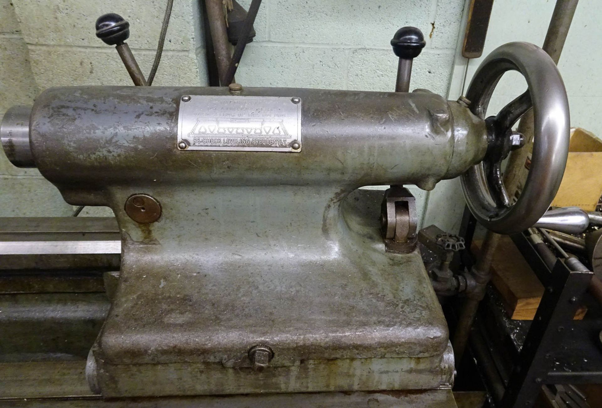 19" X 78" PRATT & WHITNEY MDL. 16"C LATHE, WITH 10" 3-JAW CHUCK, 6-1/2" STEADY REST, 12" STEADY - Image 5 of 9