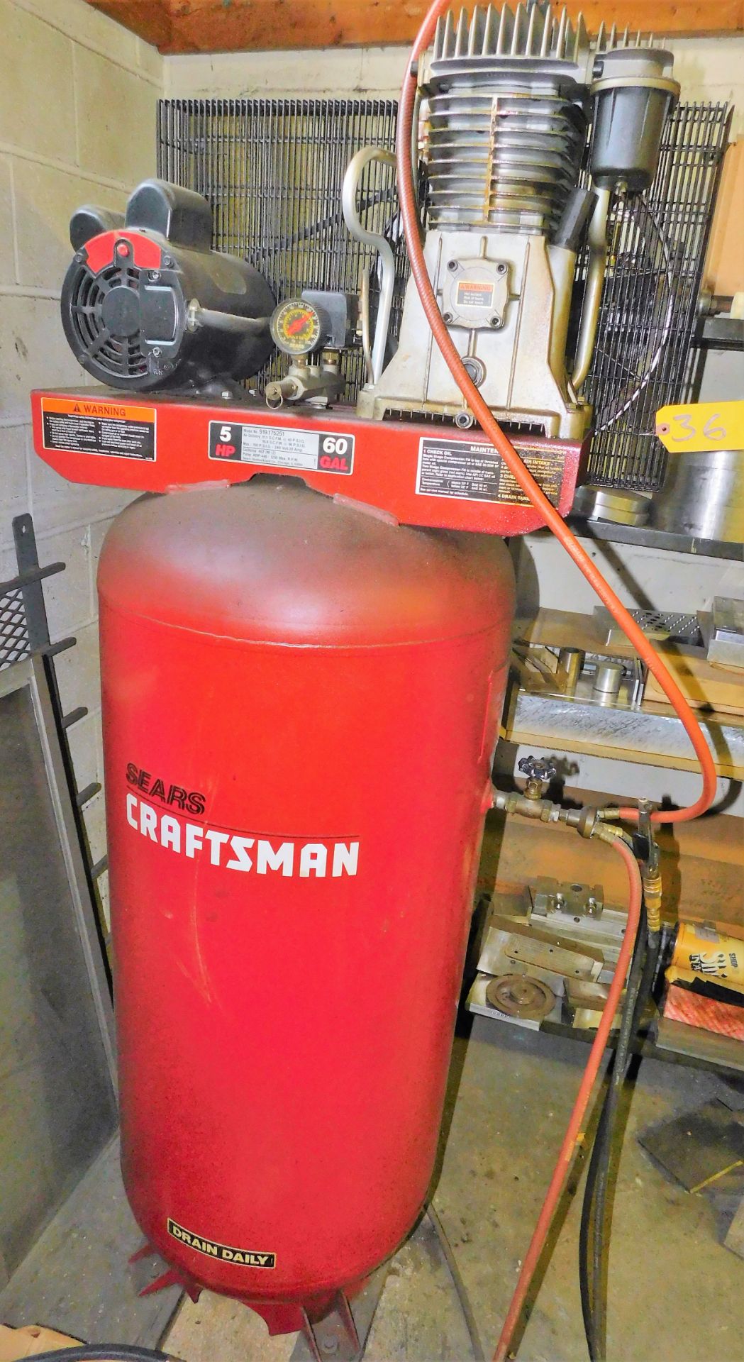 CRAFTSMAN 5HP SINGLE PISTON TYPE AIR COMPRESSOR