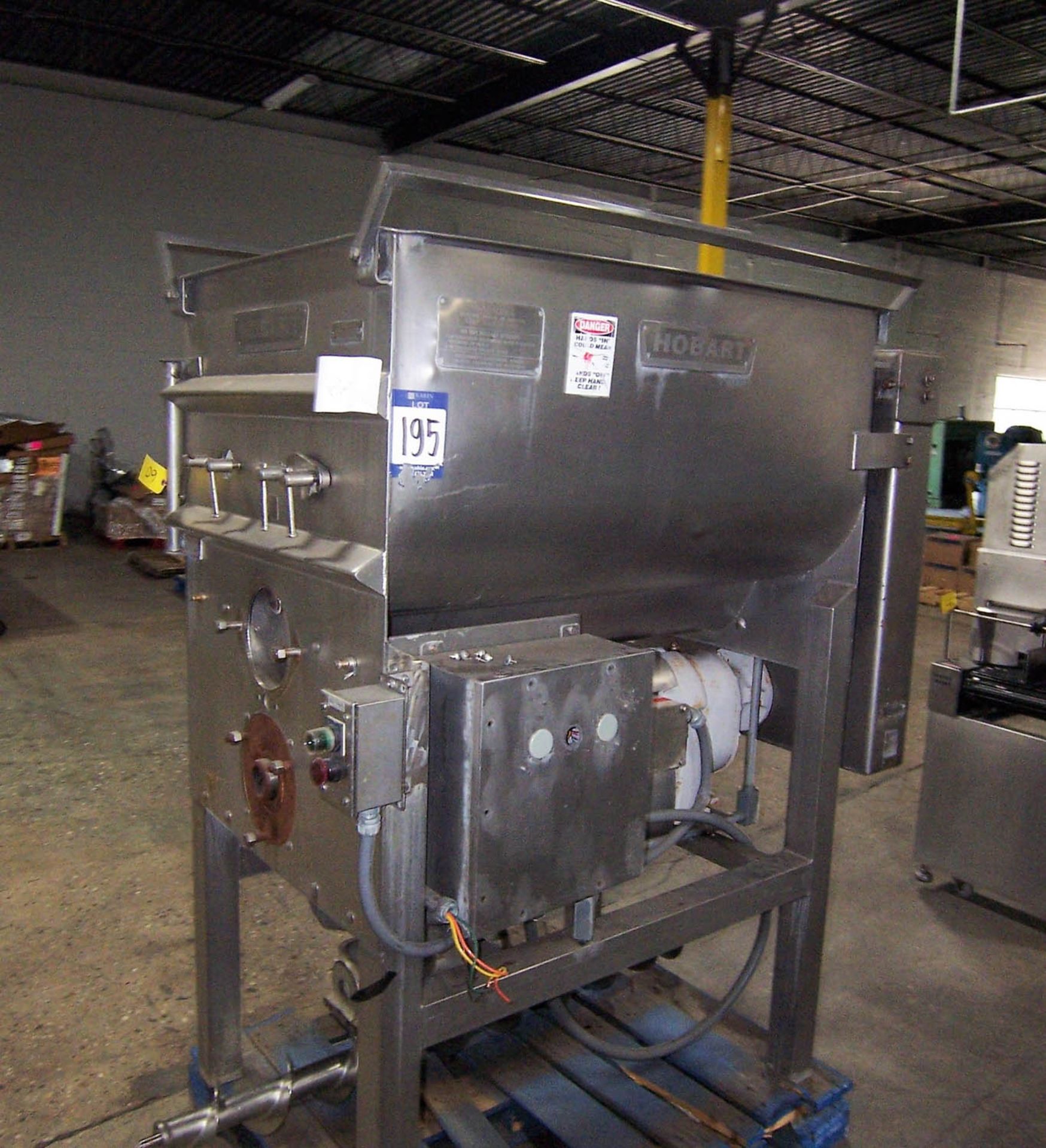 HOBART MDL. 4356-A STAINLESS STEEL DUAL SHAFT MIXER, APPROX. 20 CU FT, BOTTOM AUGER DISCHARGE, S/ - Image 2 of 3