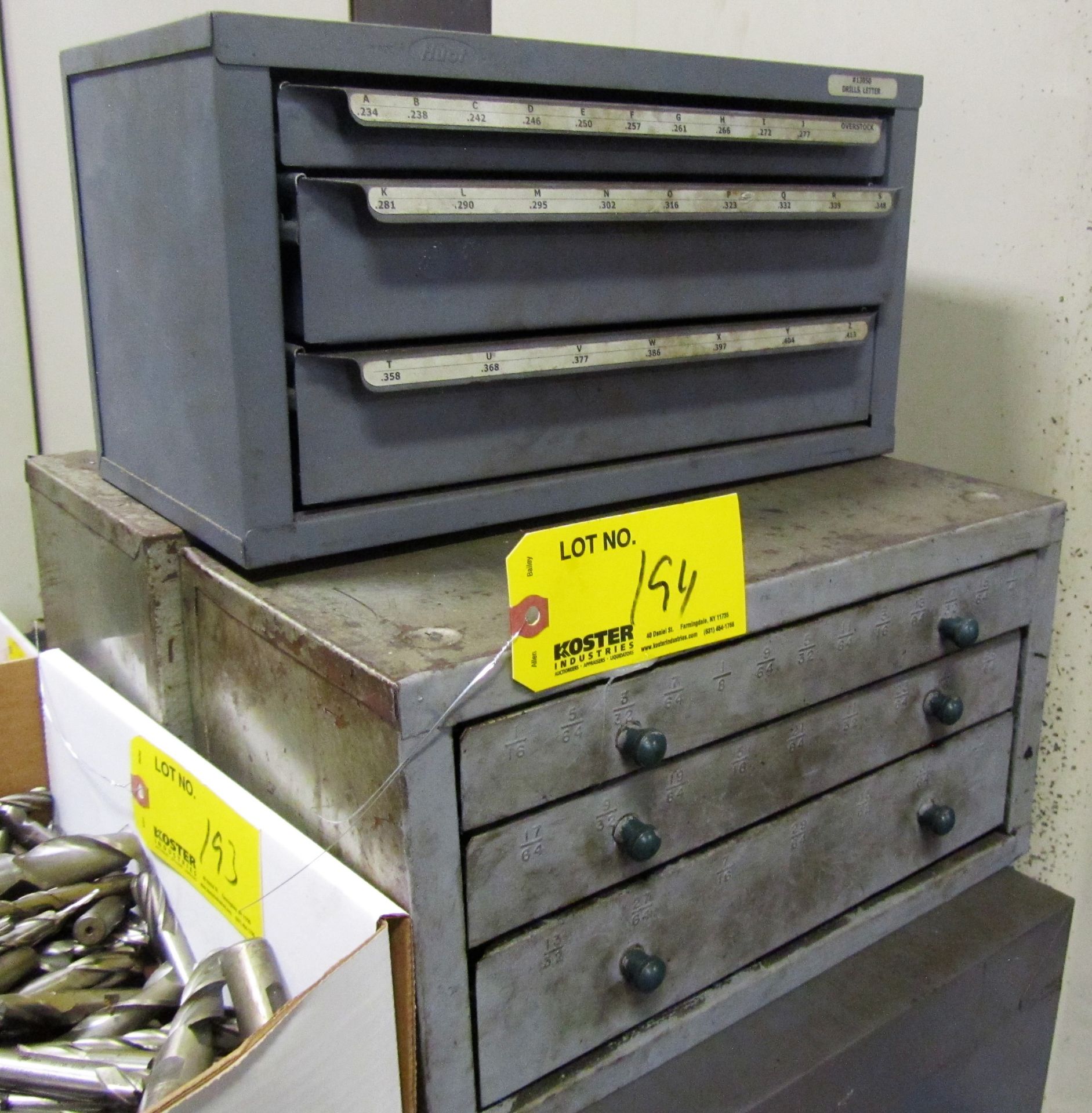 (3) HUOT INDEX BOXES WITH DRILLS