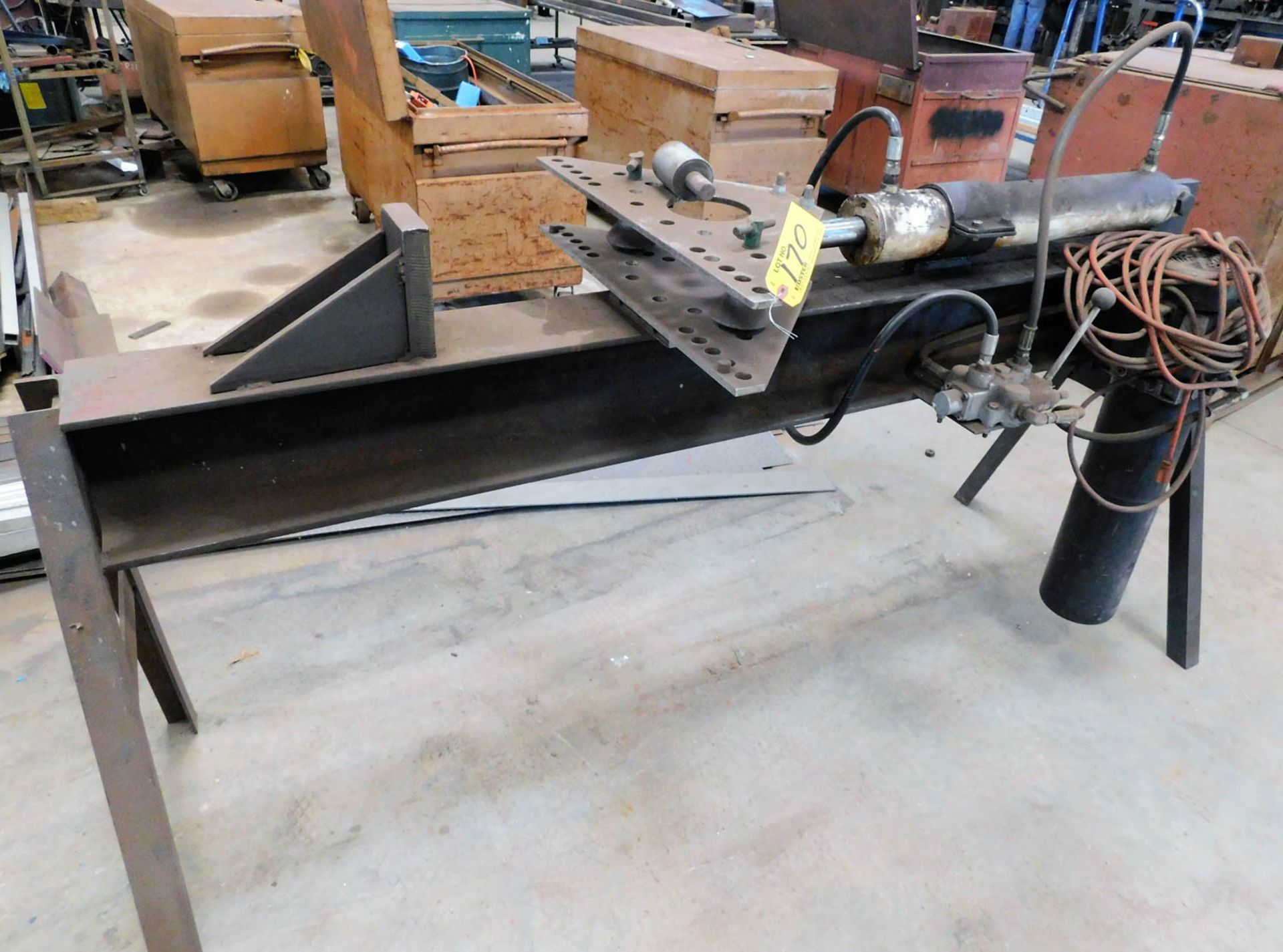 80" LONG HYDRAULIC TUBE BENDER, UP TO 2-3/4" CAPACITY