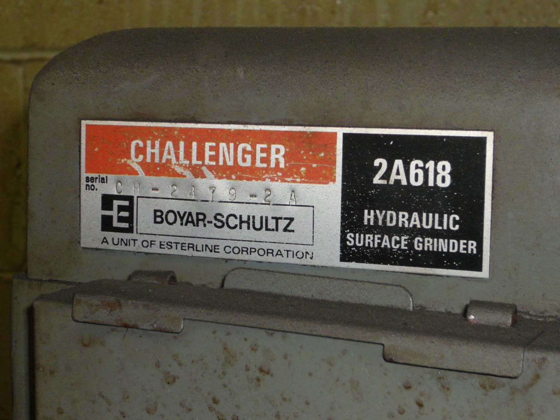 BOYAR SCHULTZ CHALLENGER 2A618 HYDRAULIC SURFACE GRINDER, WALKER 6" X 18" MAGNETIC CHUCK, AUTO FEED, - Image 5 of 5