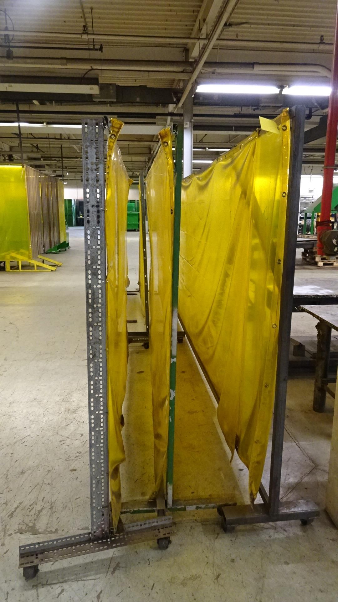LOT OF VARIOUS SIZED WELDING CURTAINS - Image 2 of 2