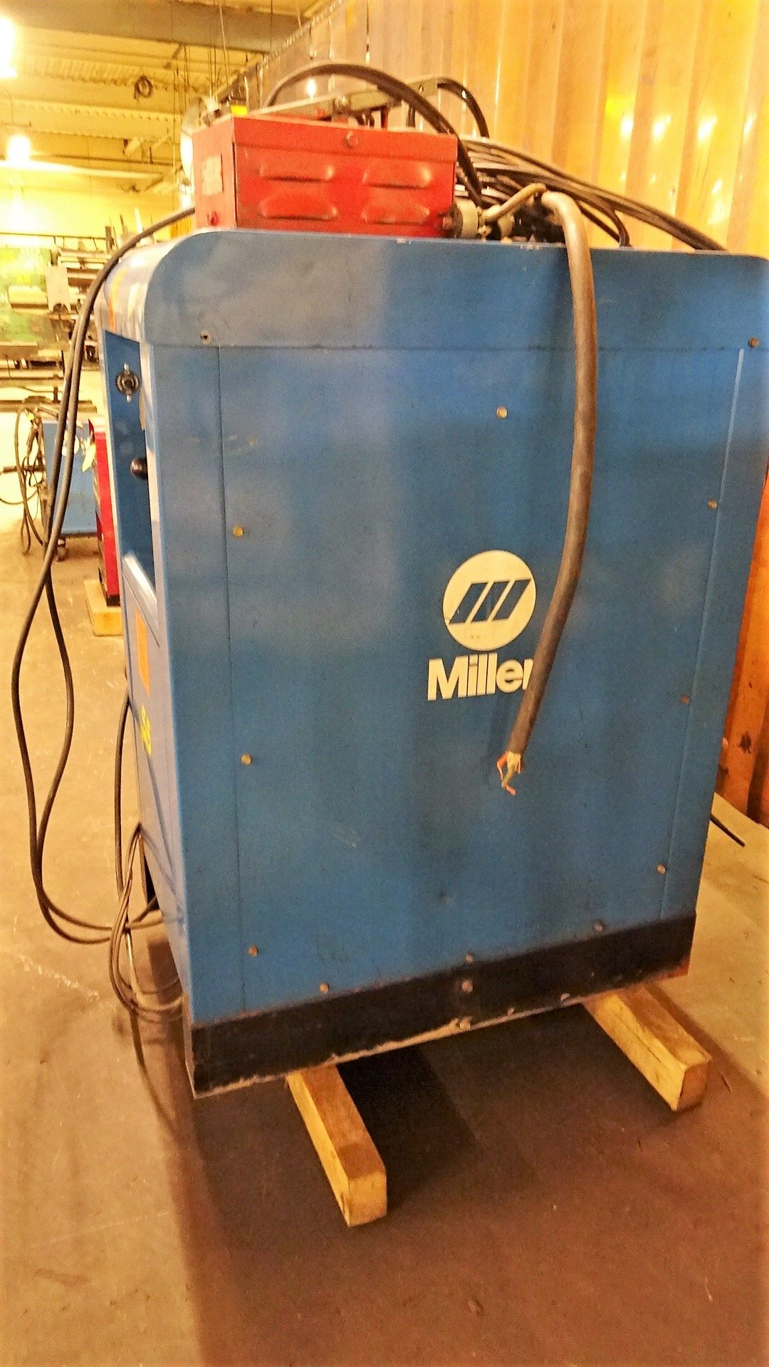 MILLER MDL. 330 A/BP CONSTANT CURRENT AC/DC ARC WELDER, WITH FOOT PEDAL CONTROLS, STOCK NO. - Image 2 of 3