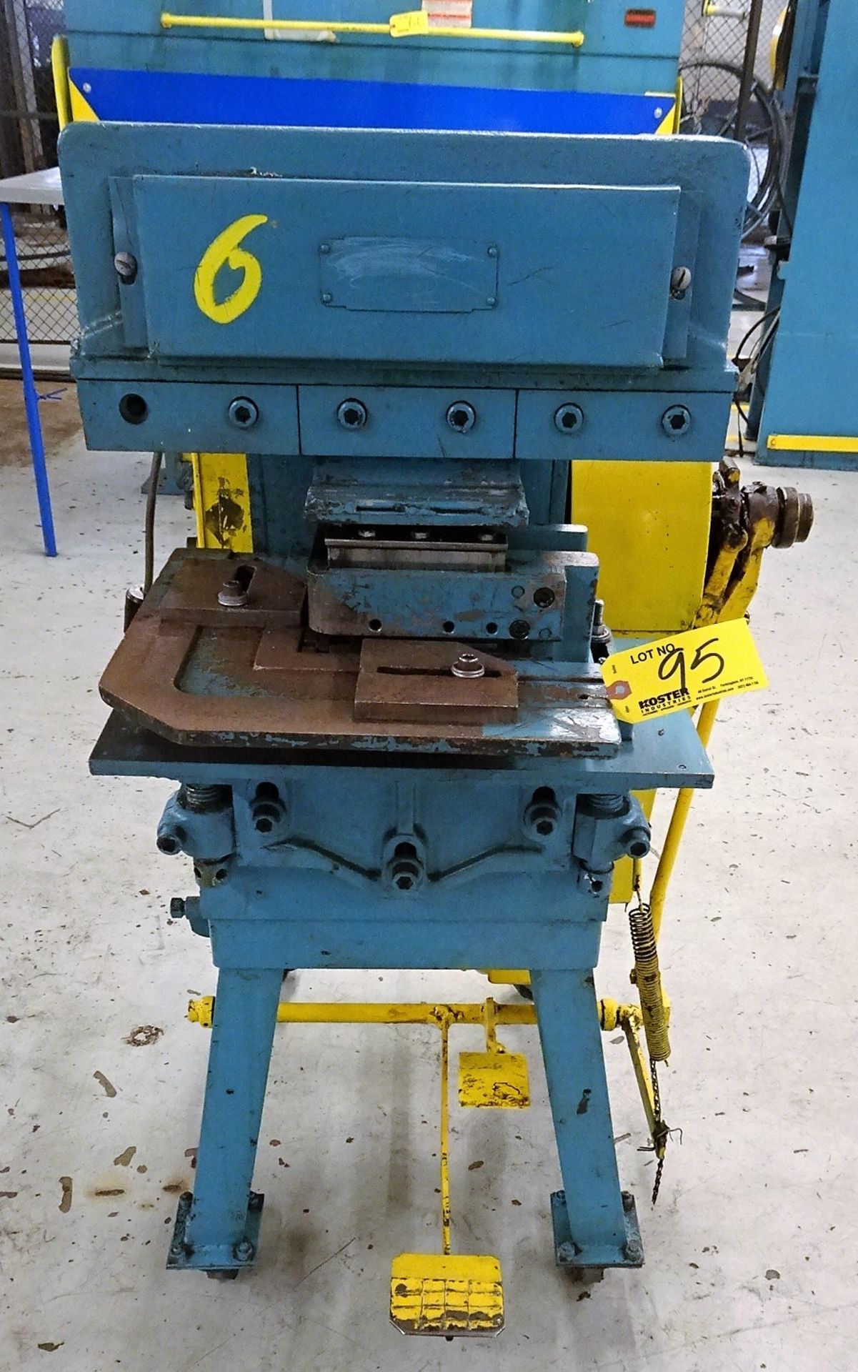 WHITNEY-JENSEN APPROXIMATELY 5-TON MECHANICAL PUNCH PRESS, WITH INTERCHANGEABLE DIE