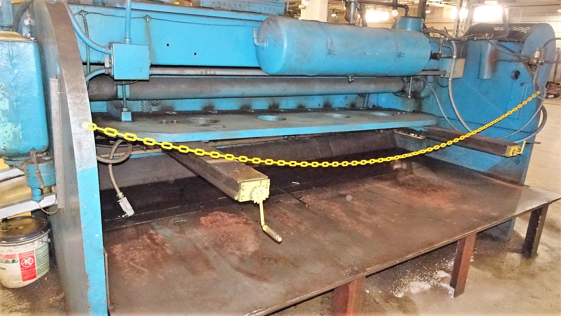 10' X 3/8" COLUMBIA 610 GAP FRAME MECHANICAL SHEAR, WITH BACK GAUGE, SQUARING ARM, 18" GAP, S/N: - Image 4 of 4