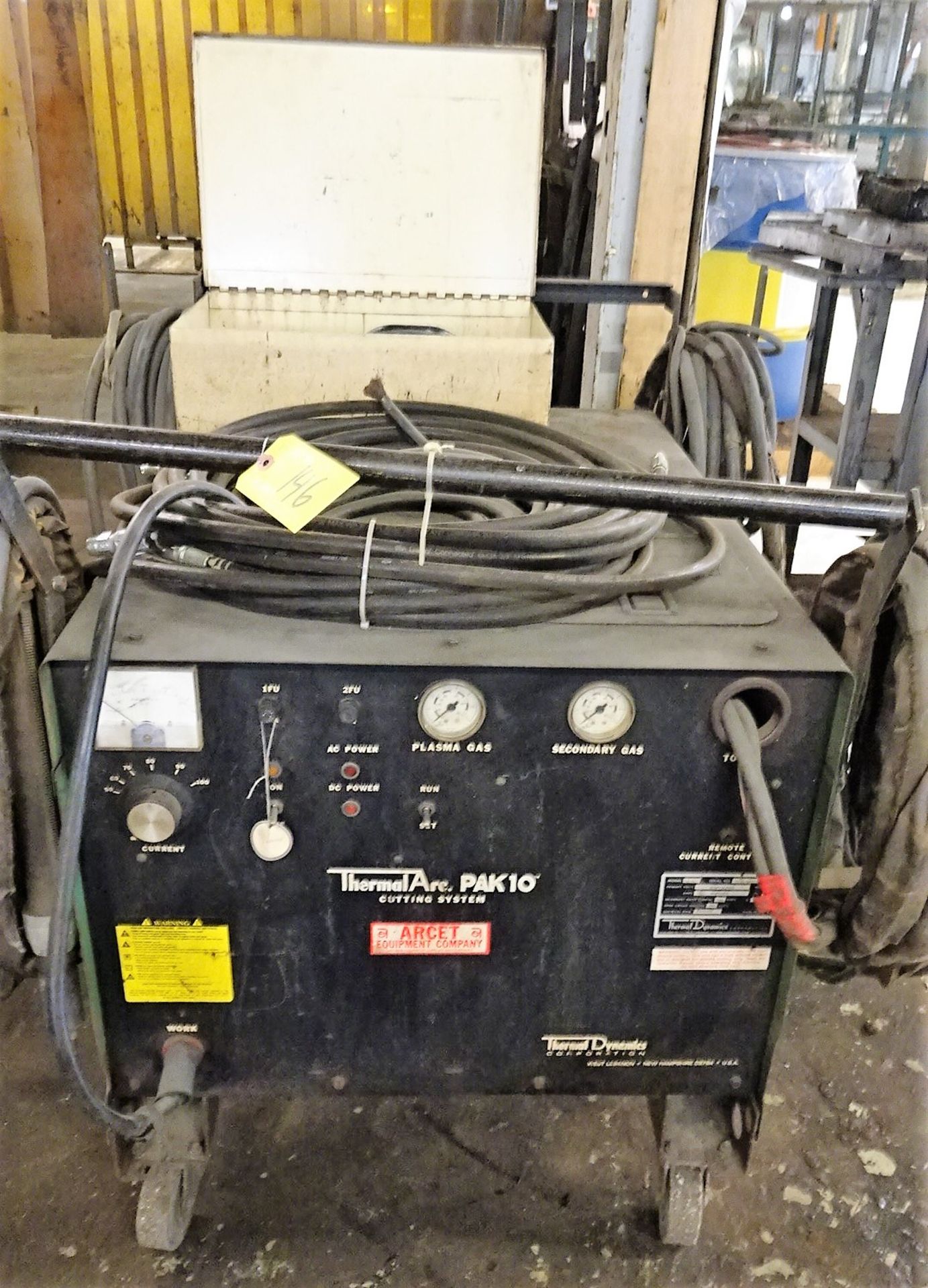 THERMAL ARC MDL. PAK10 PLASMA CUTTING SYSTEM, WITH ADJUSTABLE CURRENT, S/N: D11915A177028J
