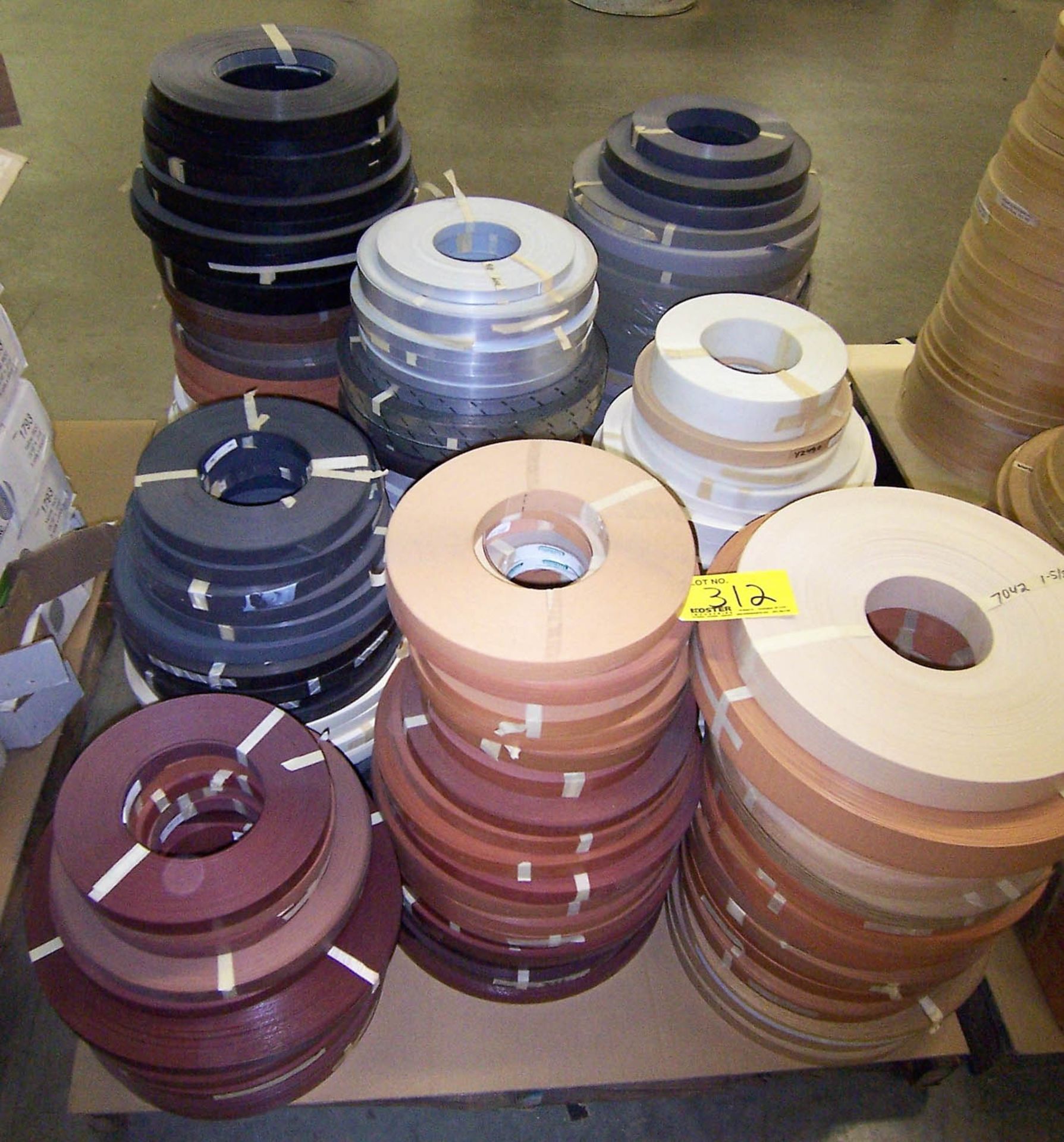 PALLET OF ASSORTED VINYL EDGE TAPE