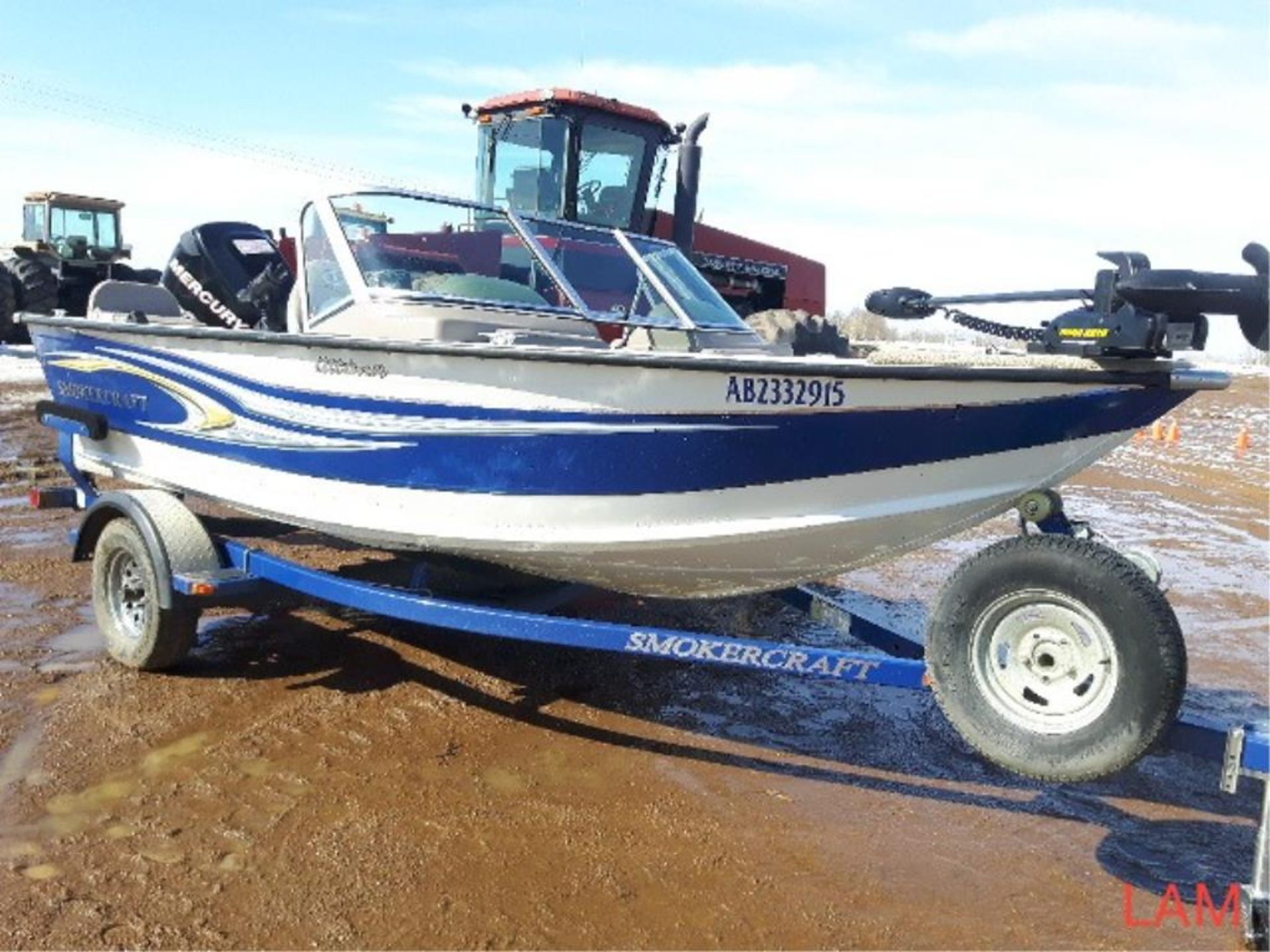 2010 Smokercraft 162 Ultima Boat sn SMK40850E910 C/W 90hp OPTI Mercury Outboard Kicker, sn 1B801112, - Image 3 of 13