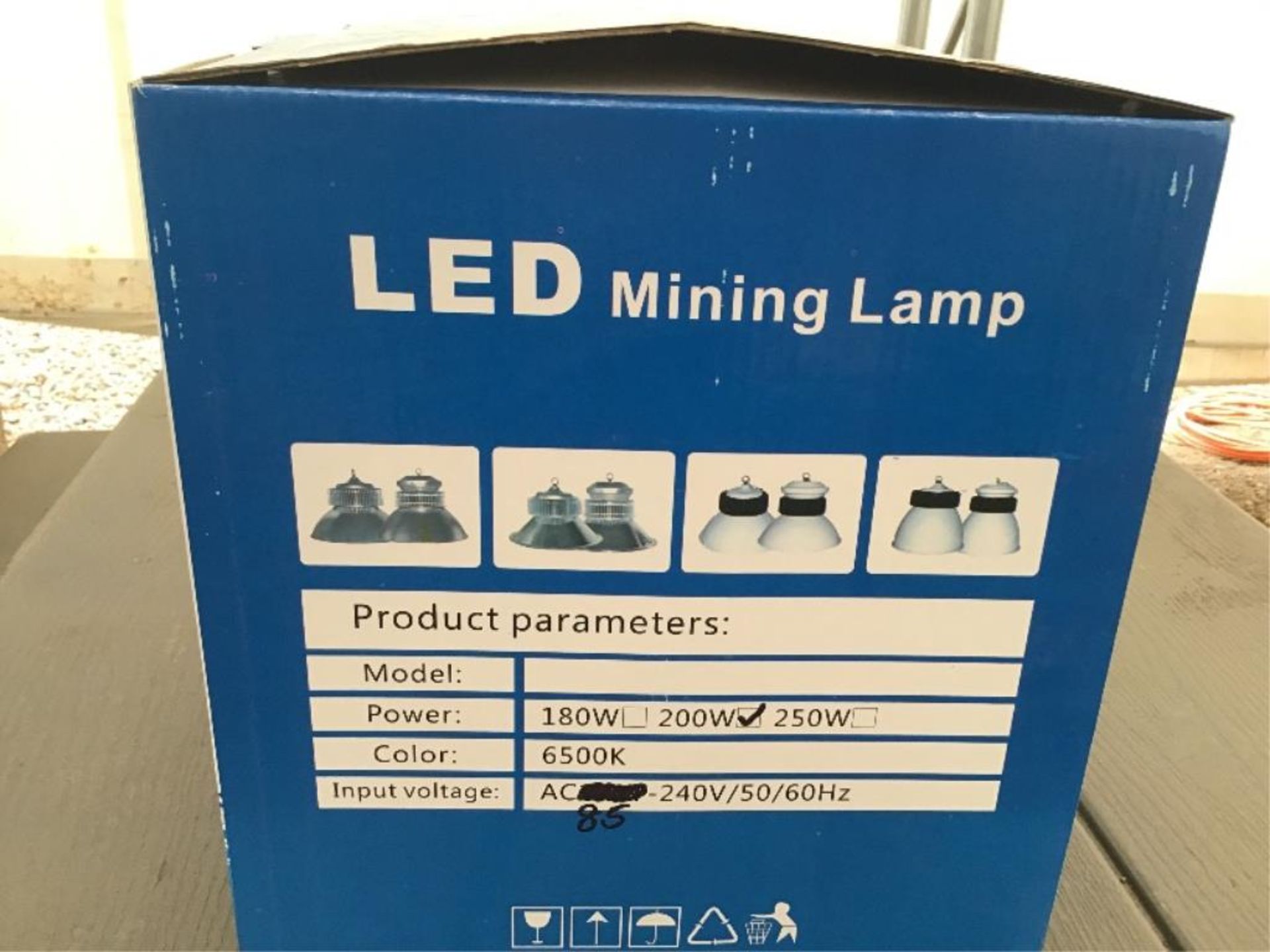 LED Mining Lamp 200Watt 85V-240V Perfect for Hanging in Shops, Cold Storage, Arenas, etc. (Lot 46, - Image 2 of 2