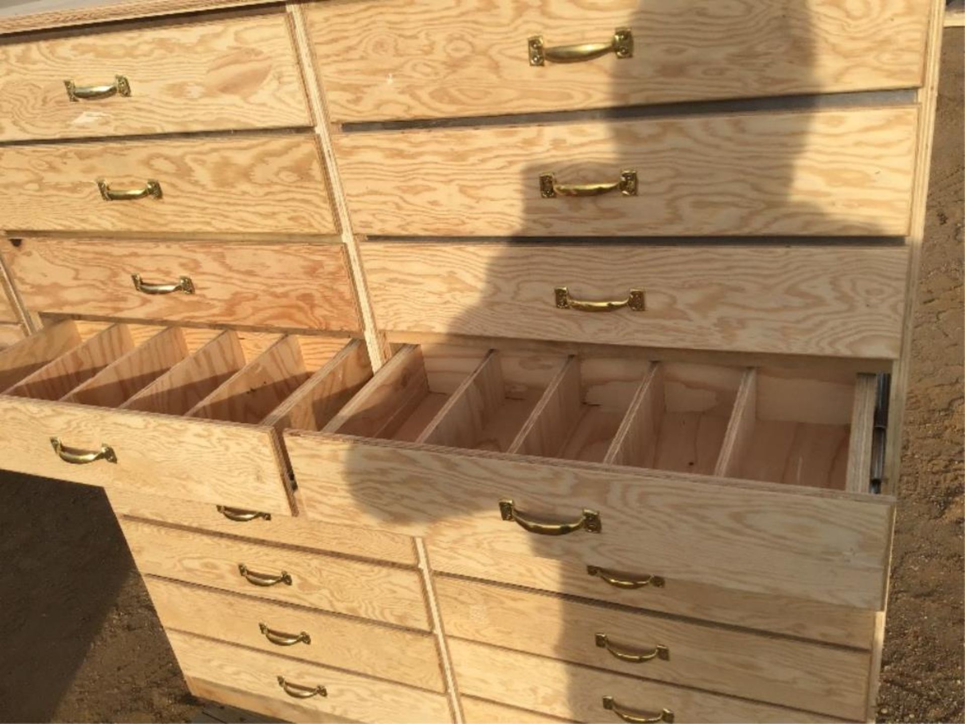 Custom Built 18 Drawer Bolt Bin - Image 2 of 2