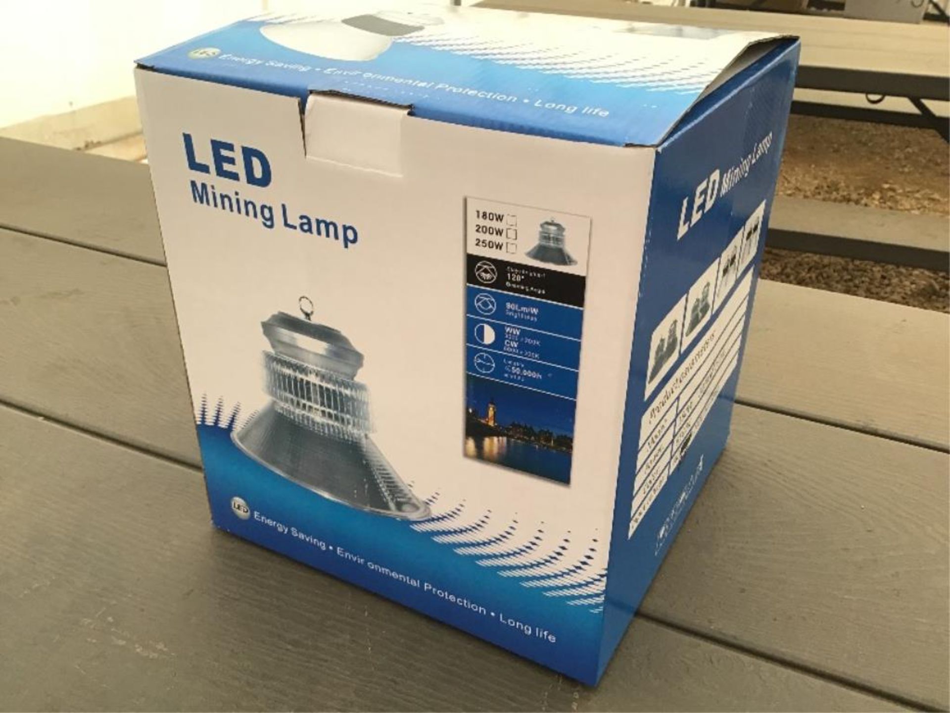 LED Mining Lamp 200Watt 85V-240V Perfect for Hanging in Shops, Cold Storage, Arenas, etc. (Lot 46,