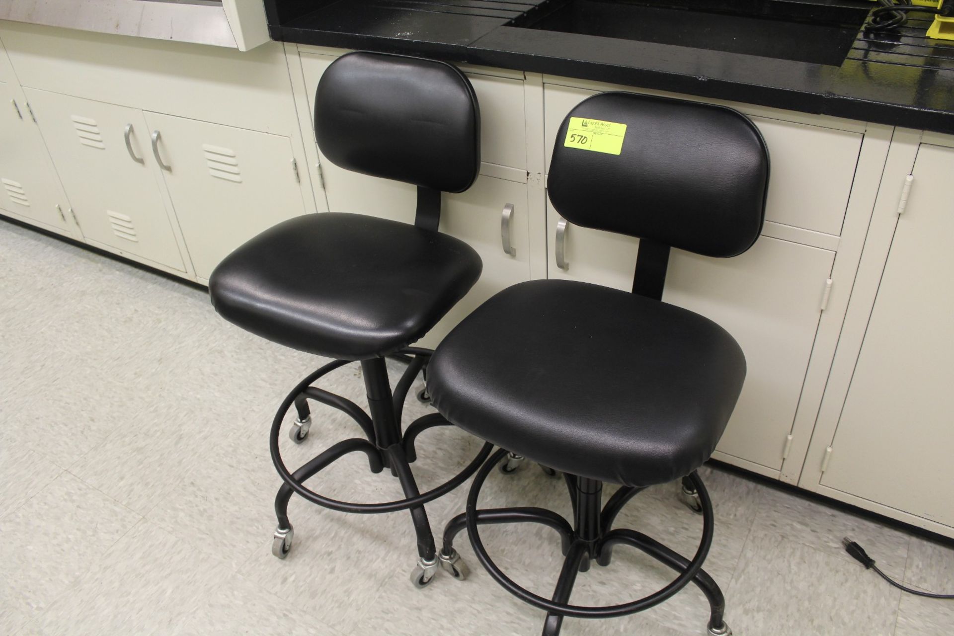 Lot of (2) Laboratory Chairs