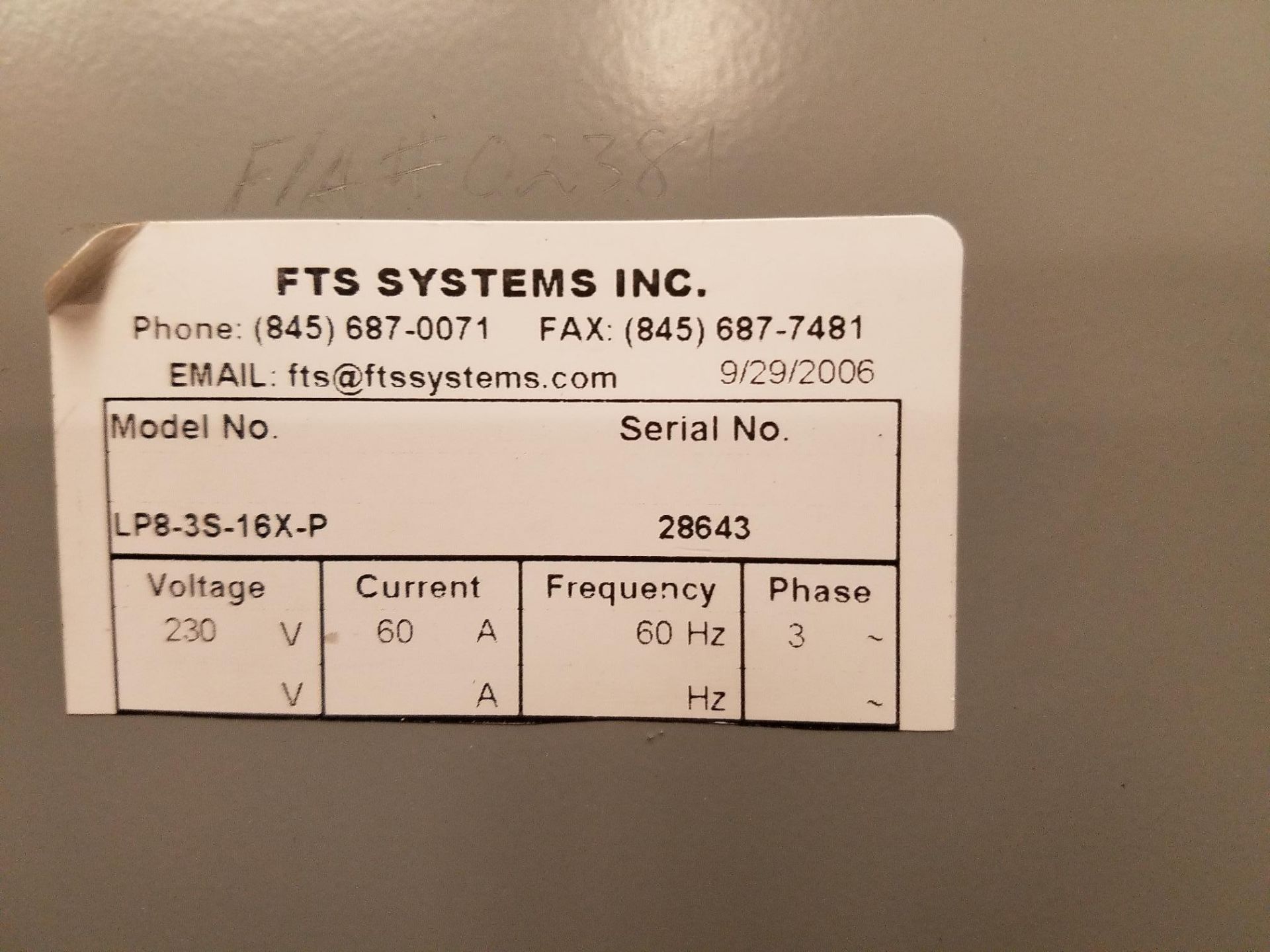 FTS Systems Clean Process Lyophilizer, M# LP8-3S-16X-P, S/N 28643, 24" I.D. X 28" - Bild 2 aus 7