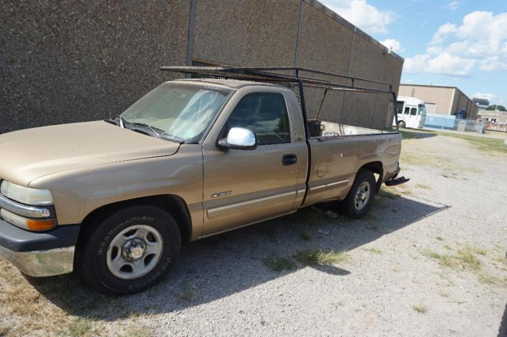 1999 Chevrolet 1/2 Ton Pick Up Truck (Gold) with Delivery Rack