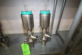 Tri-Clover 2" 3-Way Clamp Type Long Stem S/S Air Valve, Model 761 (Additional $25 Fee Applies For