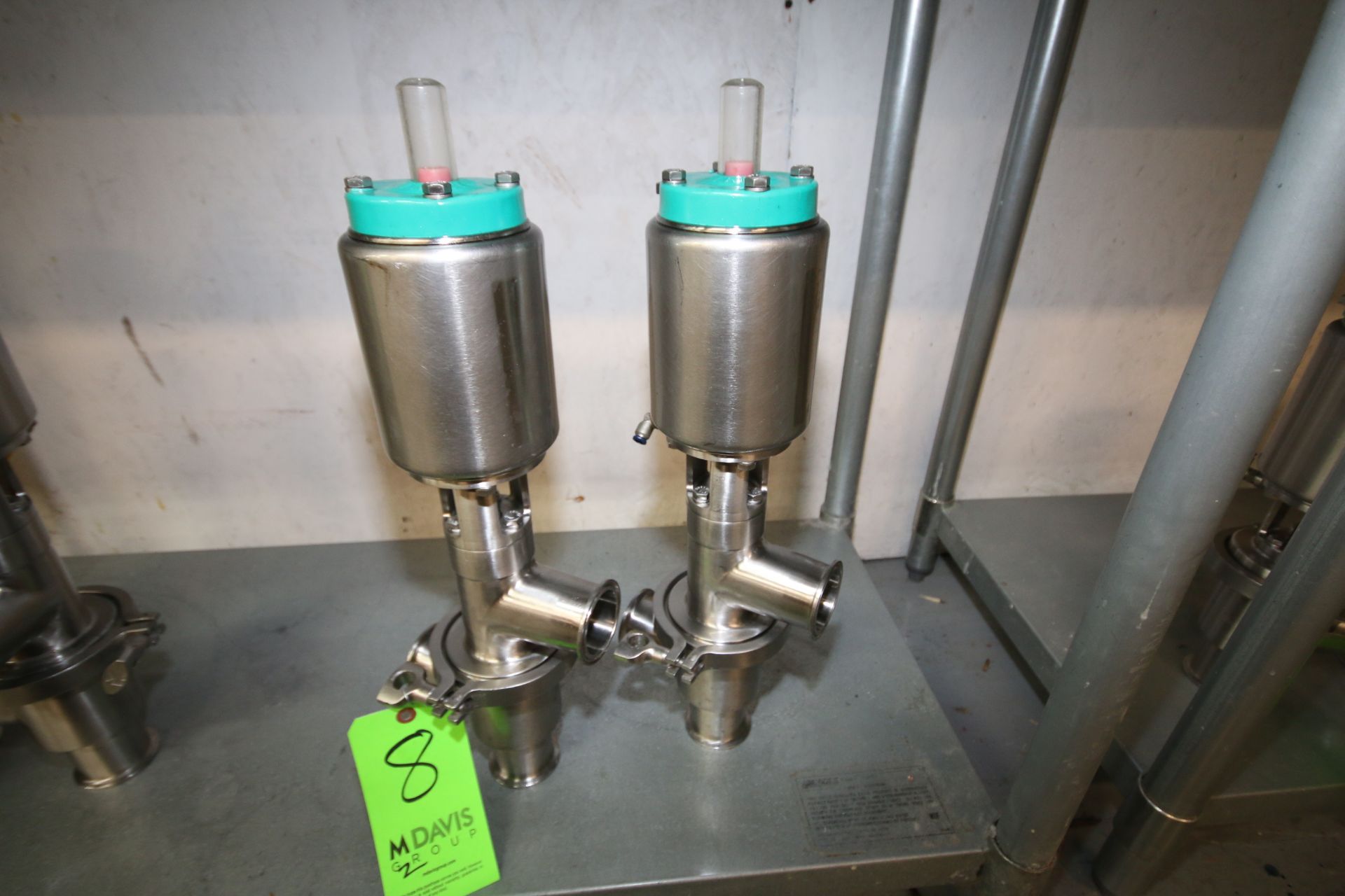 Tri-Clover 2" 3-Way Clamp Type Long Stem S/S Air Valve, Model 761 (Additional $25 Fee Applies For
