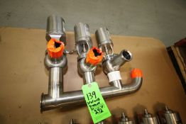 Valves SPX/WCB 2-1/2" S/S Valve Cluster, PN #W610 (Additional $50 Fee Applies For Packaging &