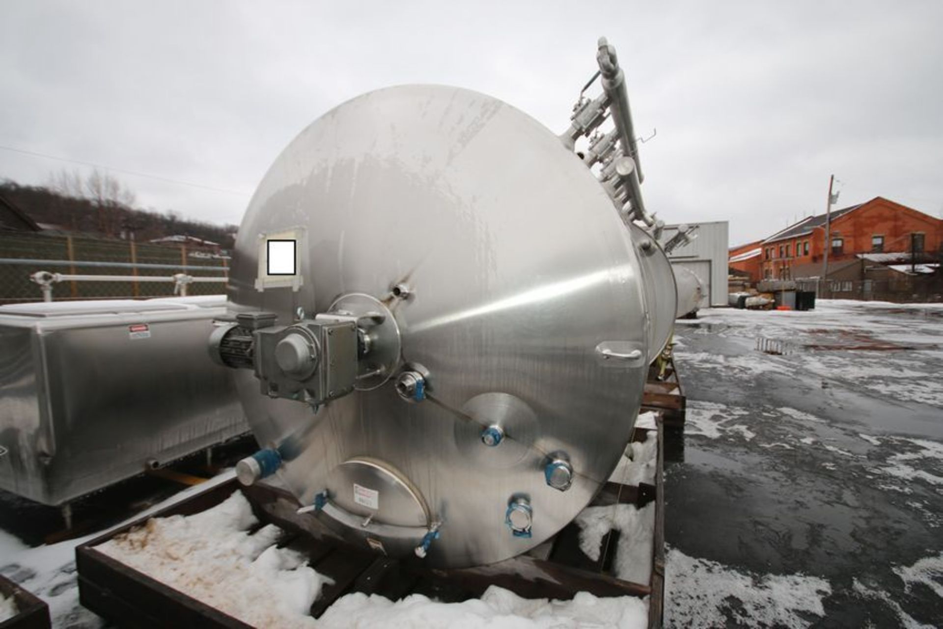 2010 Walker 1,500 Gal. Dome-Top S/S Processor, Model PZ, S/N WEP-78860-5 with 316L S/S, Stainless - Image 5 of 8