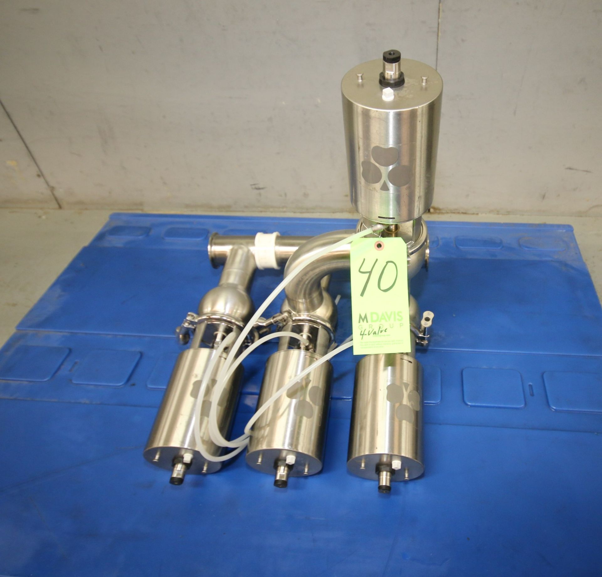 Valves 2007 Tri-Clover/Alfa Laval 2-1/2" Clamp Type S/S Air Valve Cluster, Type UNIQUE 7000 (