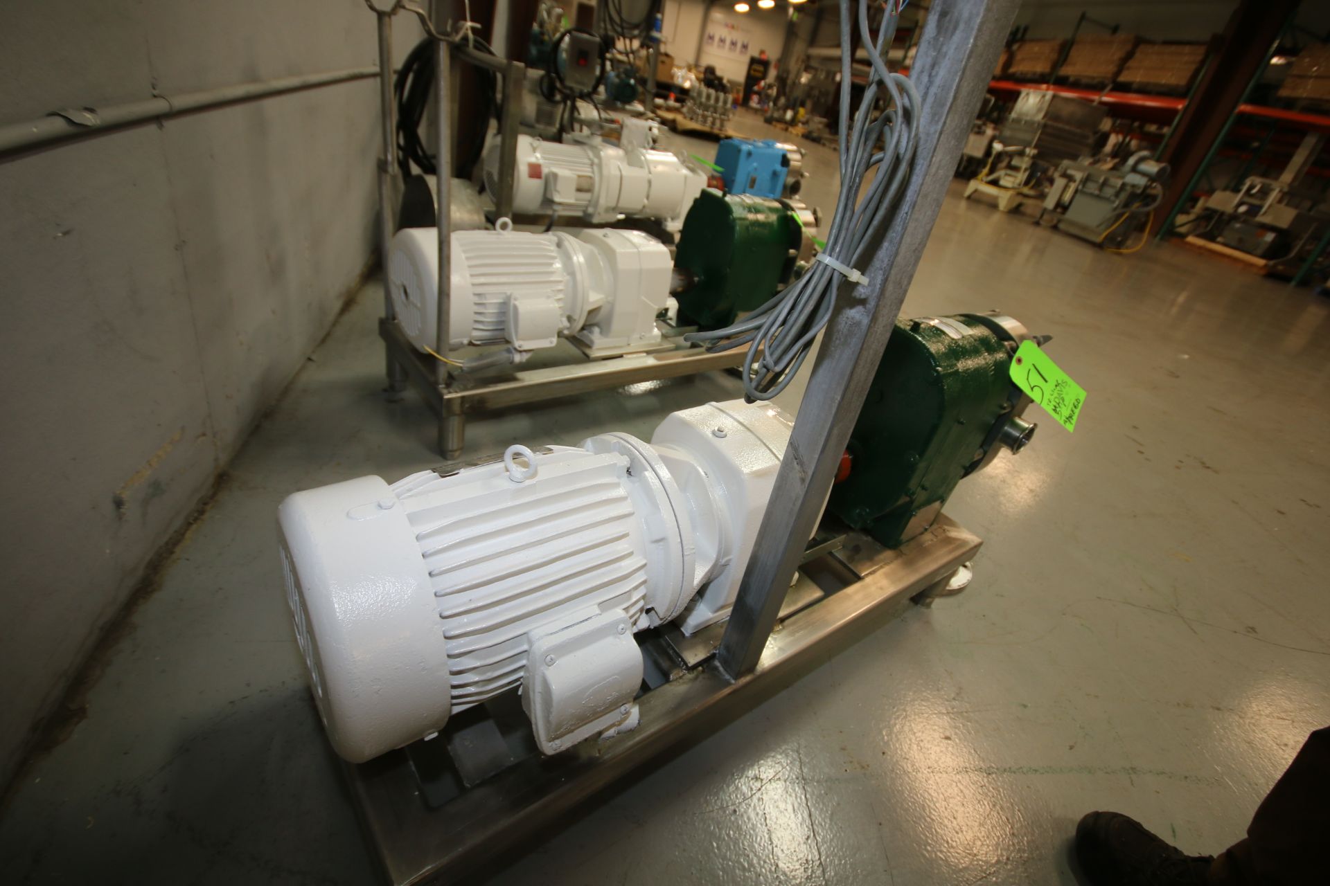 Tri-Clover 5 hp Positive Displacement Pump, Model PRE60-2M-UC4-SL-S, S/N 443803-01 with 2" Clamp - Image 3 of 3