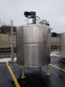 DCI 1,000 Gal. Dome-Top S/S Processor, S/N 98-D-58081 with Stainless Bottom, Bottom and Side Sweep