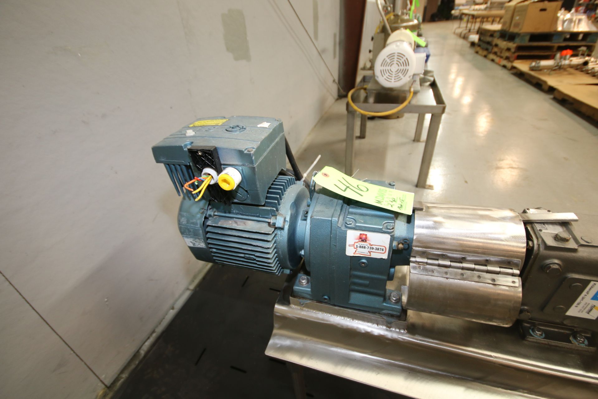 Waukesha/Cherry Burrell Positive Displacement Pump, Model 15, S/N 116185 with 1-1/2" x 1-1/2" - Image 3 of 3