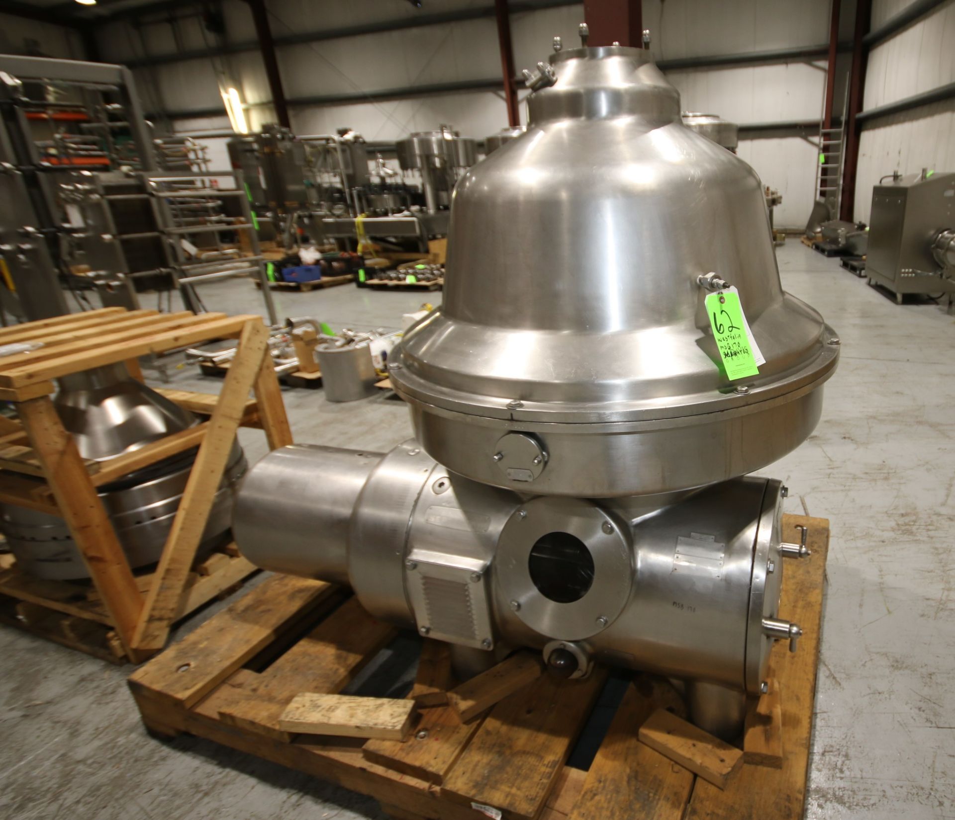 GEA/GEA/Westfalia CIP Separator/Centrifuge, Model MSB170-01-076, S/N 1674-309, Bowl Speed 4500 RPM - Image 2 of 13