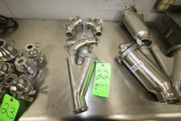 Assorted Clamp Type S/S Check Valves - (3) 1-1/2" and (1) 2", (3) with Balls (Additional $50 Fee