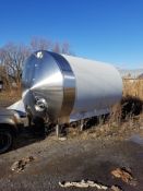 2013 JBF Stainless 5,000 Gal. Jacketed Horizontal Tank, S/N 13192 with S/S Front, Freon Jacket, MDMT