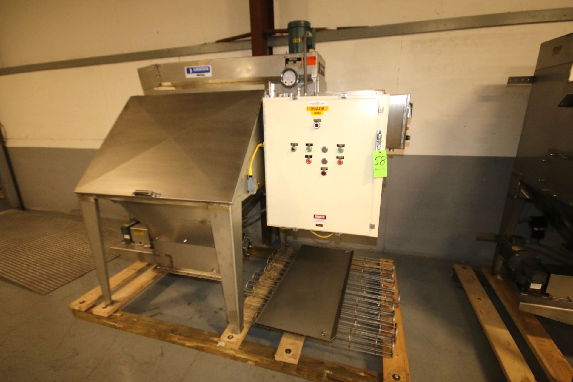 Young Industries S/S Skid-Mounted Self-Contained Filter/Bag Dump Station with Onboard 8-Bag Dust - Image 5 of 10