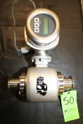 Endress Hauser 2" Clamp Type In-Line S/S Flow Meter, Model Promag 50, S/N A3040116000 with Digital
