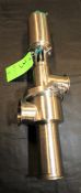 Tri-Clover 3" 3-Way Long Stem Clamp Type S/S Air Valve, Model 761 (Rigging/Loading Fee: $25.