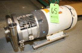 Waukesha 10 hp Centrifugal Pump, Model C218, S/N 345976-03, with 3" x 1 1/2" CT All S/S Head and