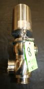 Sudmo 3" 3 -Way Long Stem Clamp Type S/S Air Valve, Order #112969, S/N 111136163 (Rigging/Loading